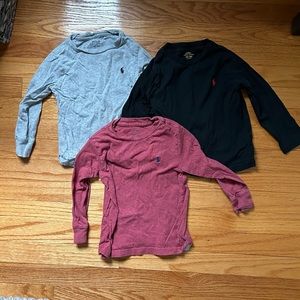 Lot of 2T Polo by Ralph Lauren long sleeved tees